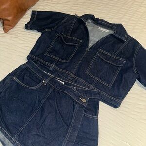 Dark Denim Skort
